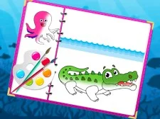 Sea Creatures Coloring Book: Dive into Ocean Wonders and Express Your Creativity